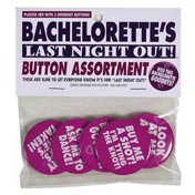 Bachelorette's Last Night Out! Button Assortment