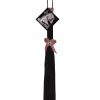 Love knot flogger - black & pink