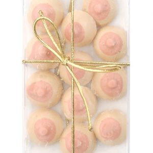 Bite Size Boobies - white chocolate - 12 pack