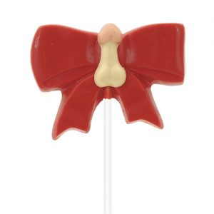 Bow w/penis on a stick