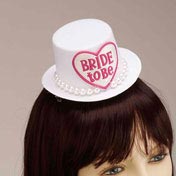 Bride To Be Mini Hat Hair clip White