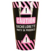 Caution Bachelorette Party Plastic Cup