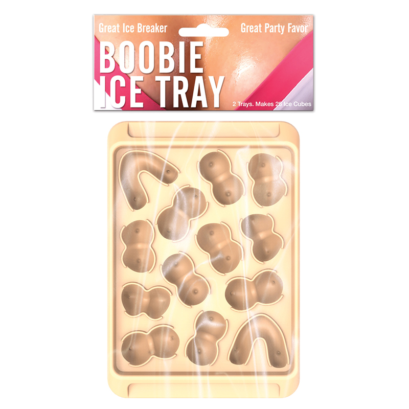 Boobie Ice Cube Tray Assorted Boobie Shapes (2 Pk) 26 Cubes