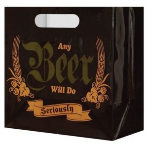 Any beer will do beer bag - fits a 6 pack
