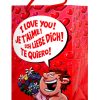I love you w/flowers gift bag