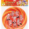 Mr. & mrs. claus dancing naked plates - bag of 8