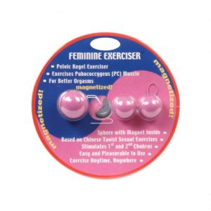 Feminine exerciser magnetized