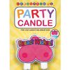 Breast wishes party candle