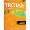 Trojan twisted pleasure condoms - box of 12