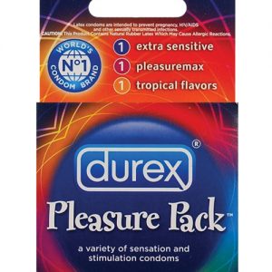 Durex condom pleasure pack - box of 3