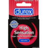 Durex high sensation lubed condom  - box of 3 pack