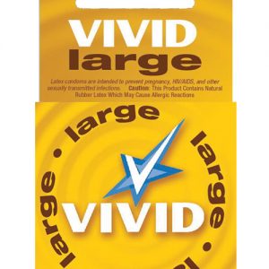 Vivid large condoms - box of 3