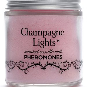 Champagne lights candle w/pheromones - french vanilla