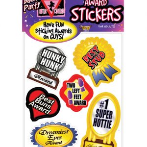 Bachelorette Award Stickers - 6 Sheets