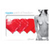 Moulin rouge pasties - red small heart 2 pack