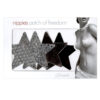 Night fever pasties - pewter small star 2 pack