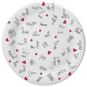 7" Dirty Dishes Position Plates - Bag of 8