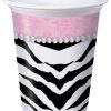 Zebra pearl 16 oz cups - pack of 8