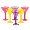 Martini Shot Glasses - Asst. Colors Pack of 6
