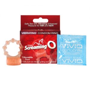 Screaming o vibrating condom ring & condom