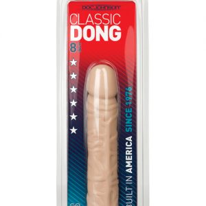 8" classic dong - white