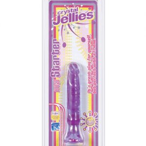 Crystal jellies 6" anal starter - purple