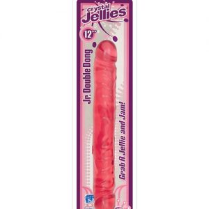 Crystal jellies 12" jr. double dong - pink