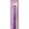 Crystal jellies 12" jr. double dong - purple