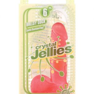Crystal jellies 6" ballsy cock - pink