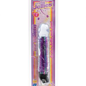 Crystal jellies sleeve w/ 7" iridescent vibe - multi-speed