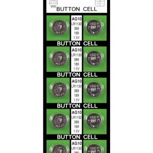 Button batteries  ag10 - card of 10