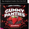 Edible crotchless gummy panty - strawberry