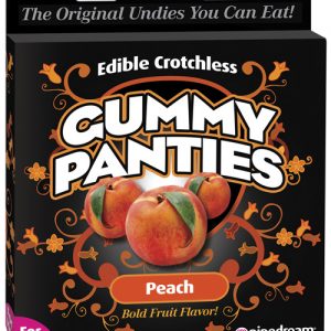 Edible crotchless gummy panty - peach