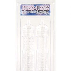 Senso silicone sleeves 2 pack - clear