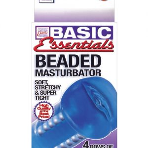 Basic essentials beaded masturbator