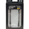 Black adjustable tweezer nipple clamps w/chain