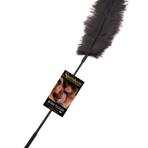 Body tickler ostrich feather - black