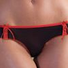 MESH THONG WITH CONTRAST DOUBLE LACE FRONT - QUEEN