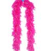 72" feather boa 72" - pink w/tinsel