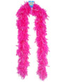 72" feather boa 72" - pink w/tinsel