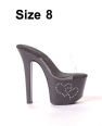 Ellie shoes heart 7" stiletto heel w/3" platform black eight