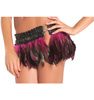 FEATHER MINI SKIRT - PINK - S/M