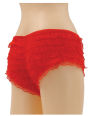Be wicked ruffle hot pants red x-large