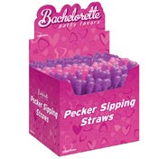 Bachelorette Party Favors Pecker Sipping Straws (Display of 144)