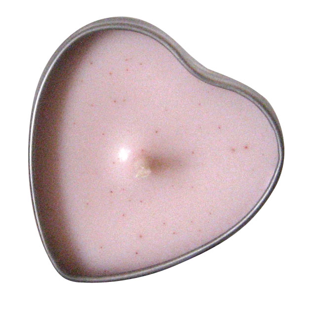 Hearts Massage Oil Candle (Strawberry/2oz)