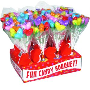 Candy boob bouquet - display of 12