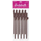 Dicky Sipping Straws Brown 10pc.