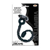 Wet Dreams Vibrating Deep Snake Cockring-Black