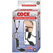 My Cock Ring Vibrating Ball Cinch & Buttplug Silicone Waterproof
