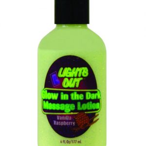 Lights out glow in the dark massage lotion - 6 oz bottle vanilla